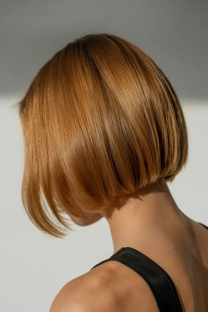 19. Glossy Chin Length Bob
