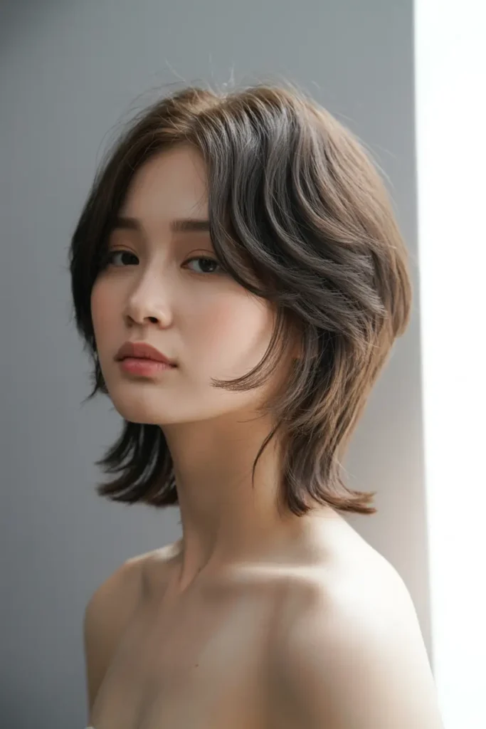 30 Korean Haircut for Chubby Face: Cute & Slimming Styles 37 19. Korean Slim Jaw Cut