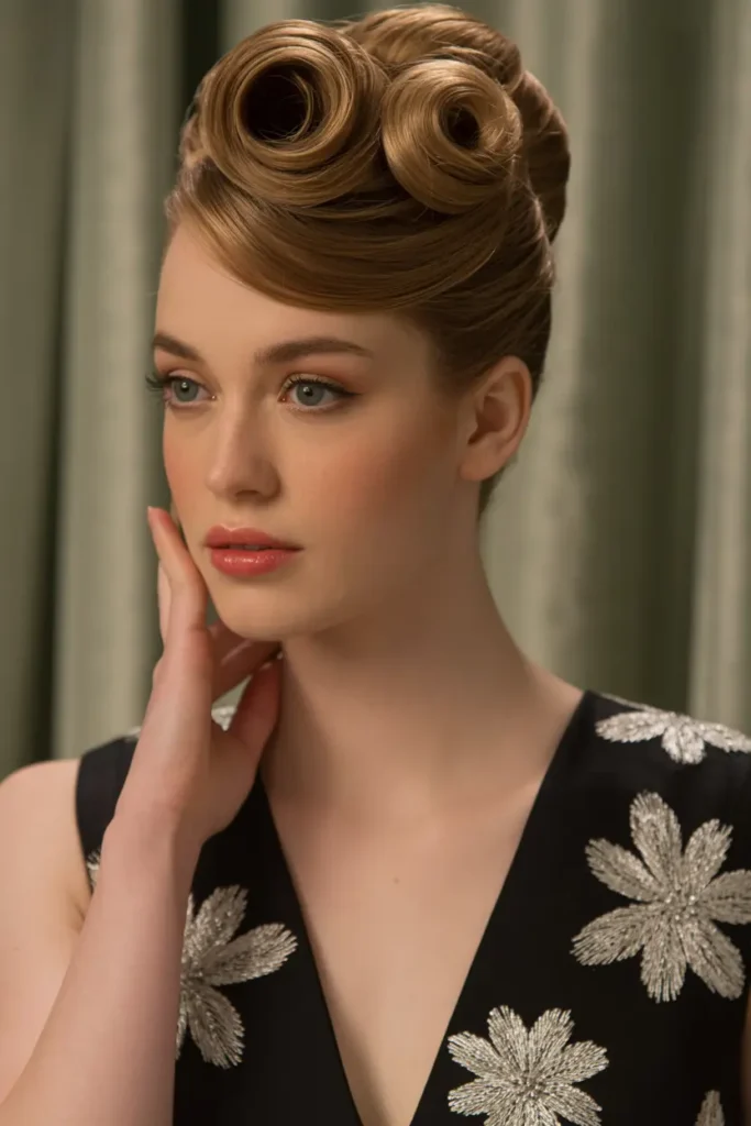 19. Retro High Bun