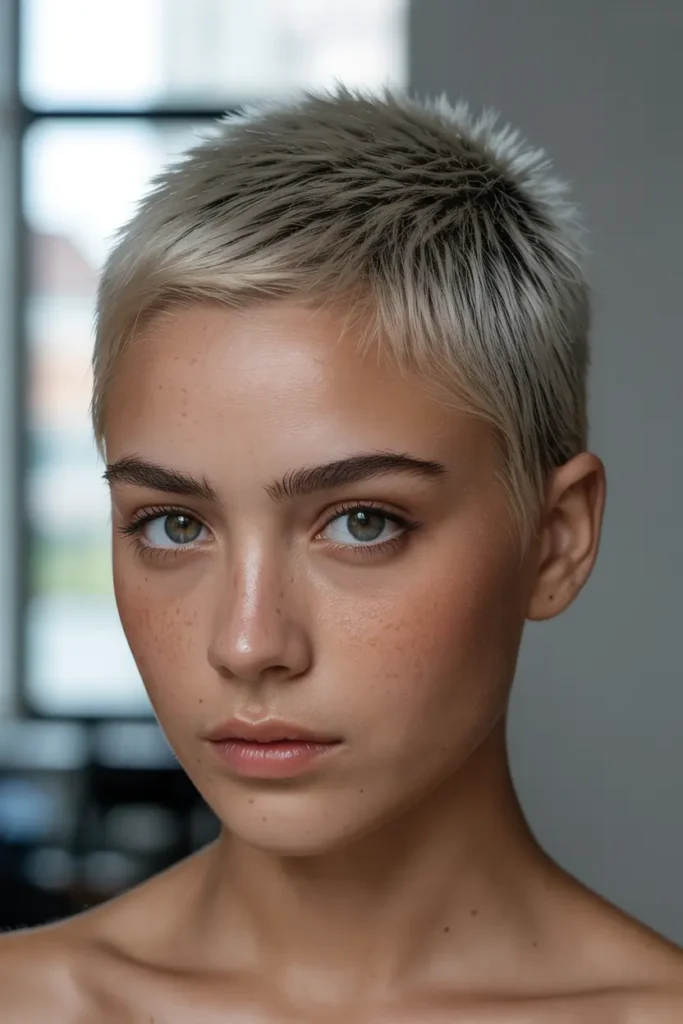 30 Short spiky haircuts for bold edgy hairstyles 19 19. Rounded Spiky Crop