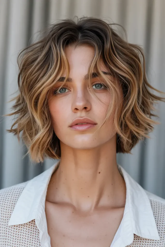 19. Shaggy Boho Bob