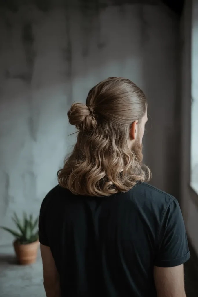 19. Wavy Man Bun