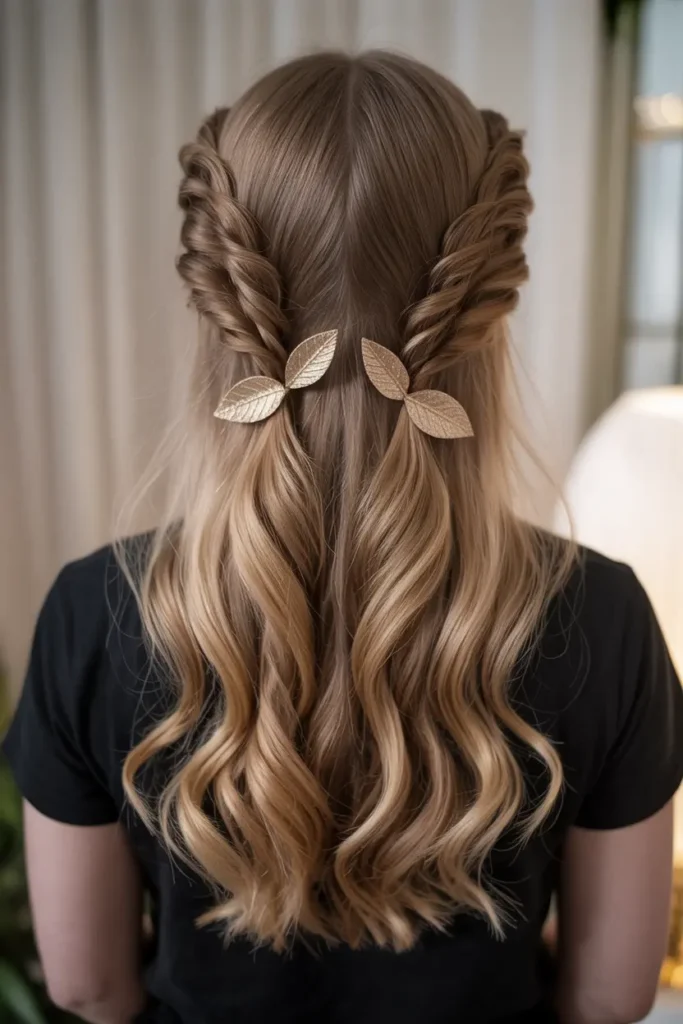 2. Loose Waves with Leaf Pin