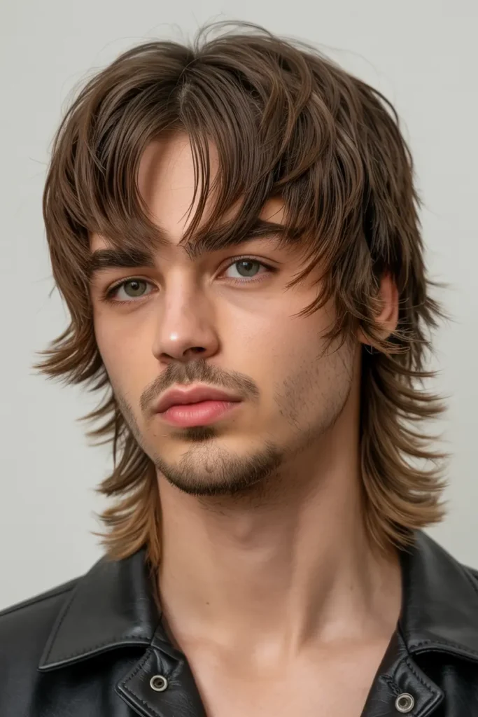 2. Textured Curtain Mullet