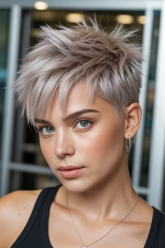 30 Short spiky haircuts for bold edgy hairstyles 2 2. Textured Spiky Crop
