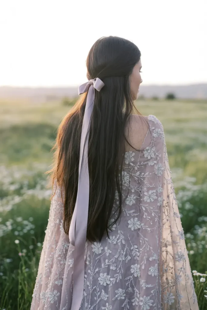 20. Flowing Elf Hair with Ribbon