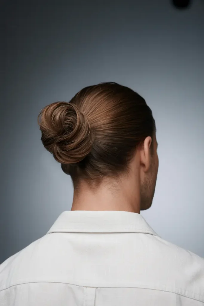 20. Man Bun with Twisted Base 2