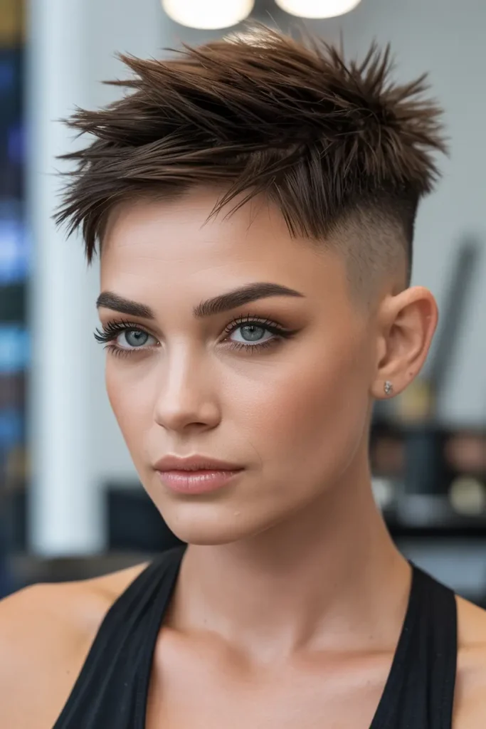 30 Short spiky haircuts for bold edgy hairstyles 21 21. Bold Spikes with Undercut