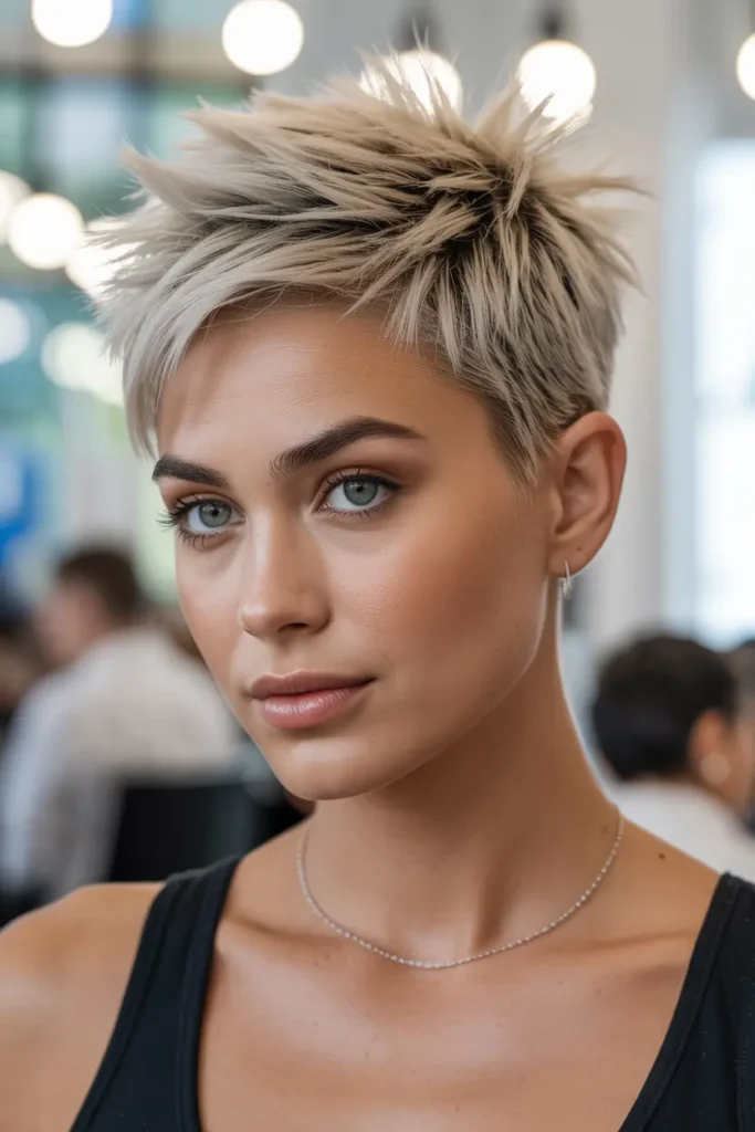 30 Short spiky haircuts for bold edgy hairstyles 23 23. Defined Spiky Layers