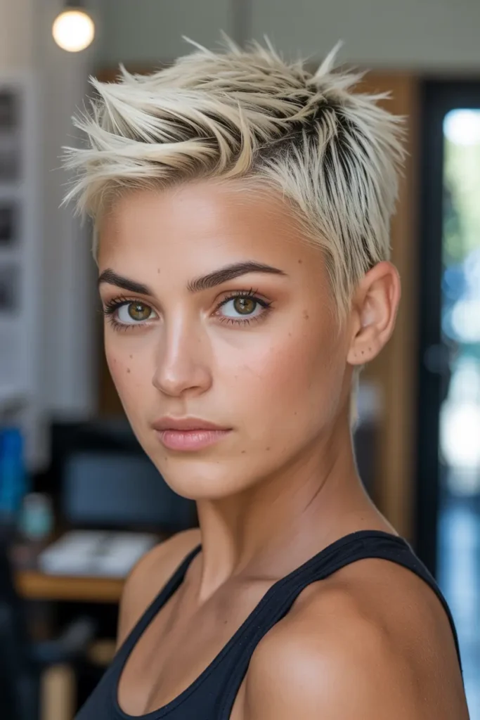 30 Short spiky haircuts for bold edgy hairstyles 25 25. Gelled Spiky Look