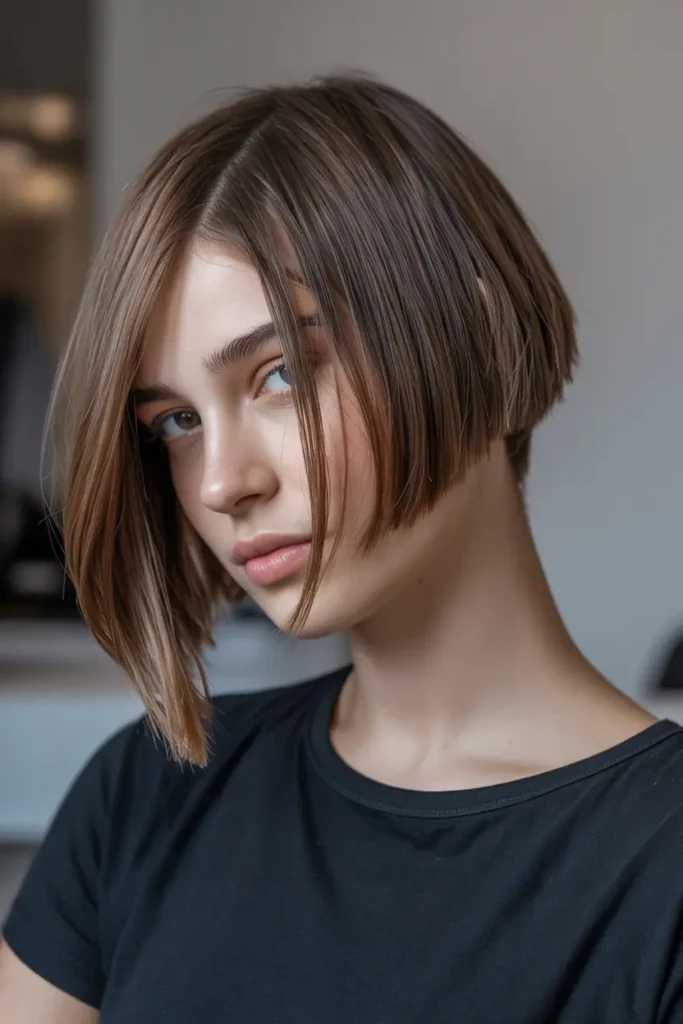3. Asymmetrical Choppy Bob