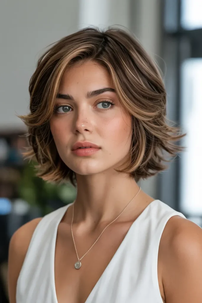 3. Textured Bob with Side Part 1