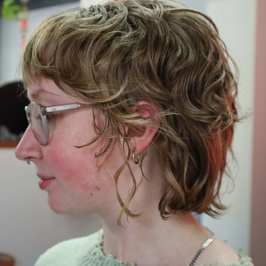 Curtain Bangs Short Mullet