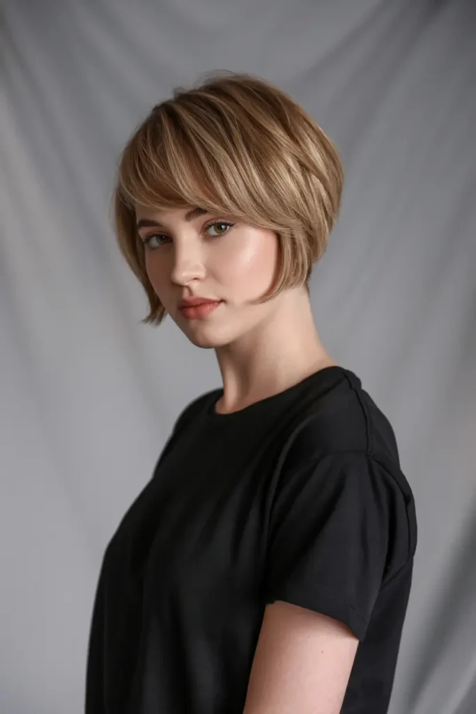 4. Pixie Bob with Side Bangs