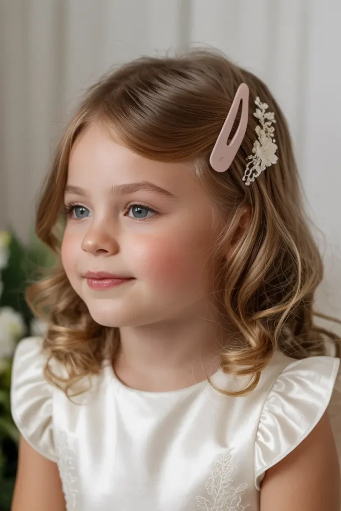 4. Side Parted Loose Curls