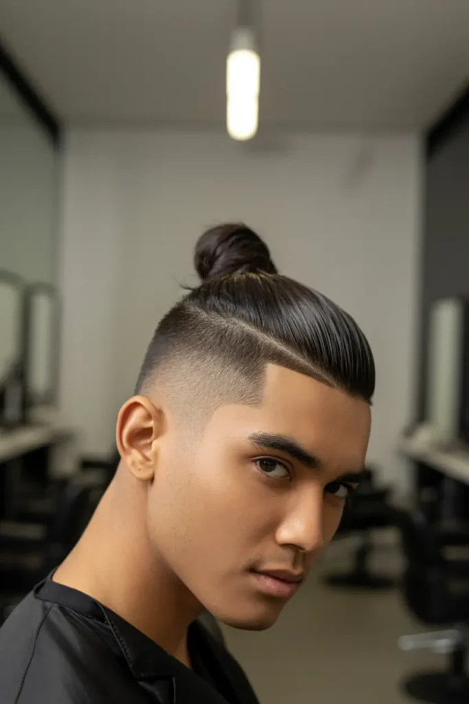 5. Man Bun with Undercut