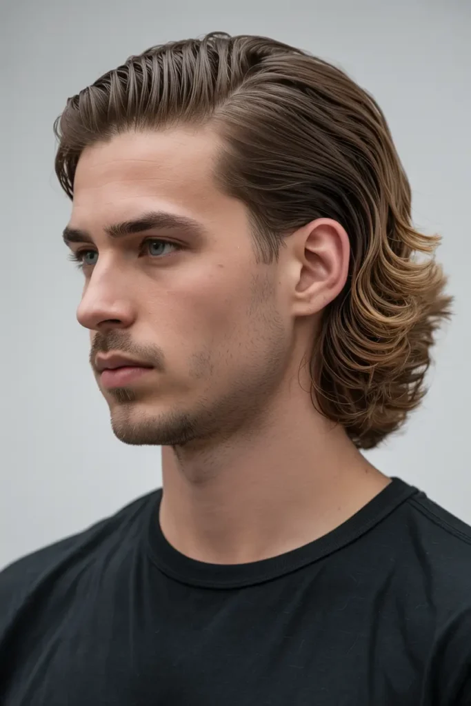 5. Tapered Wavy Mullet