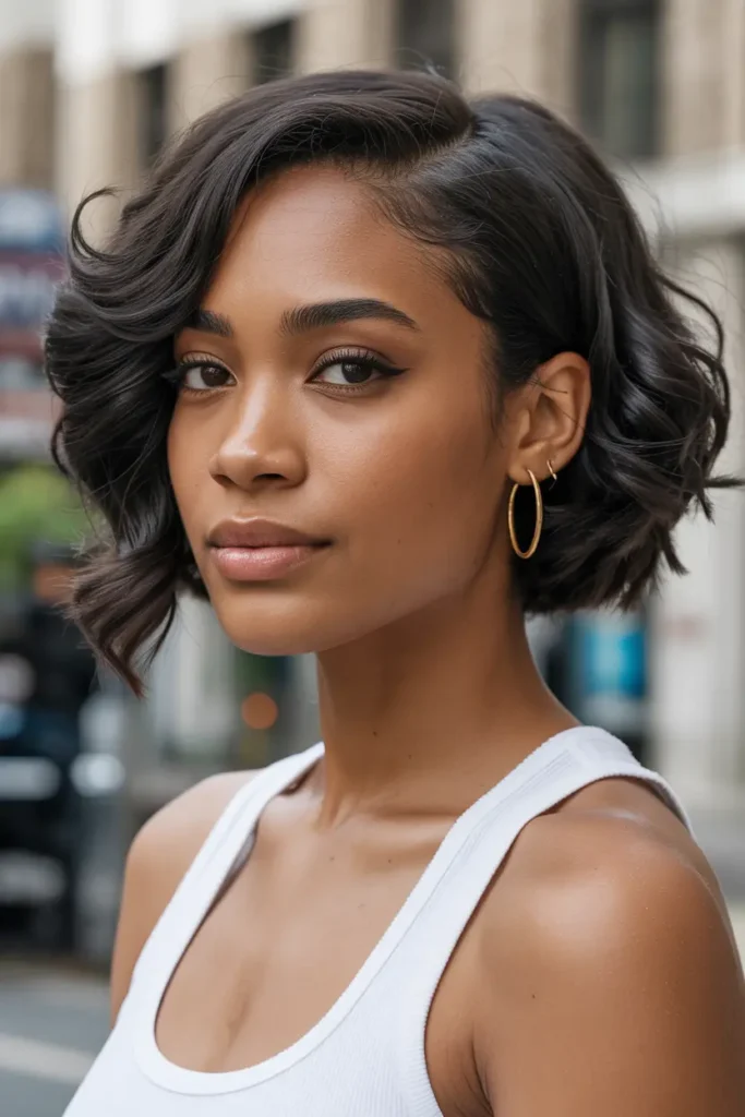 6. Asymmetrical Short Bob