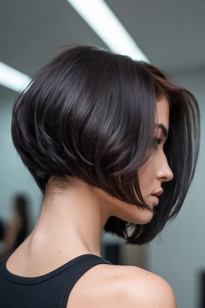 6. Layered Choppy Bob