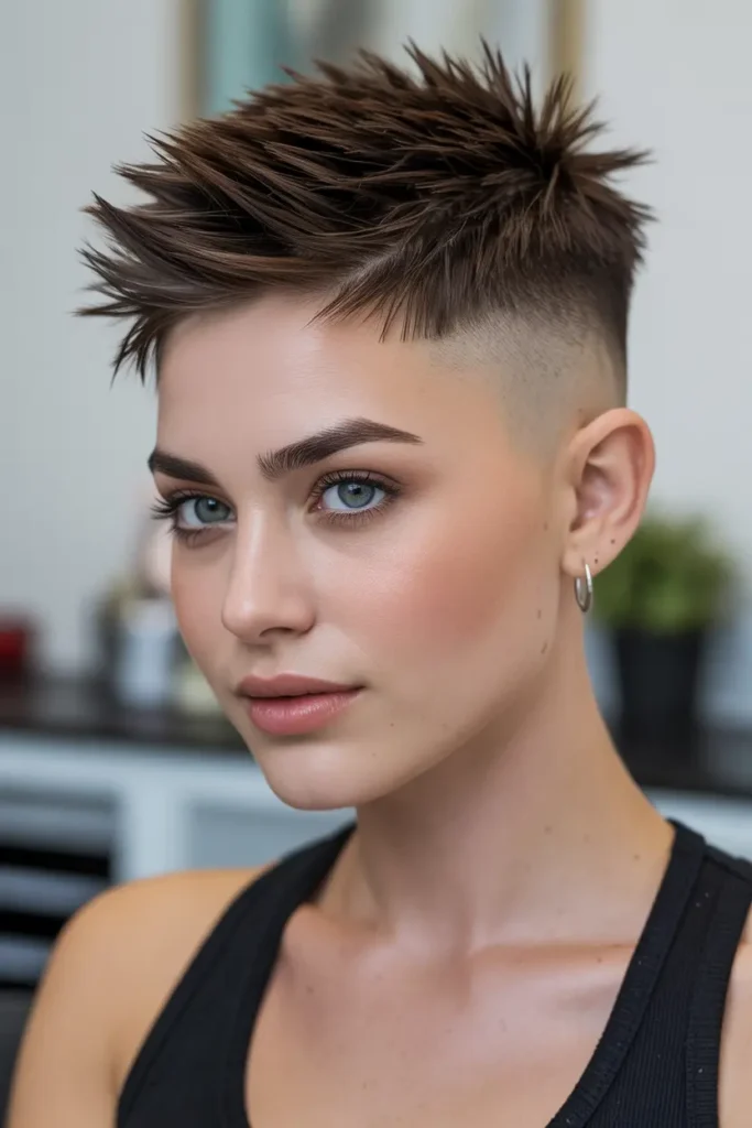 30 Short spiky haircuts for bold edgy hairstyles 6 6. Spiky Hair with Fade