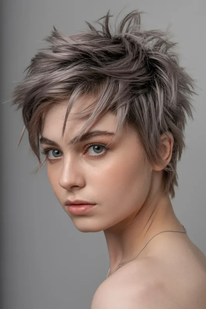 30 Short spiky haircuts for bold edgy hairstyles 7 7. Messy Spiky Layers