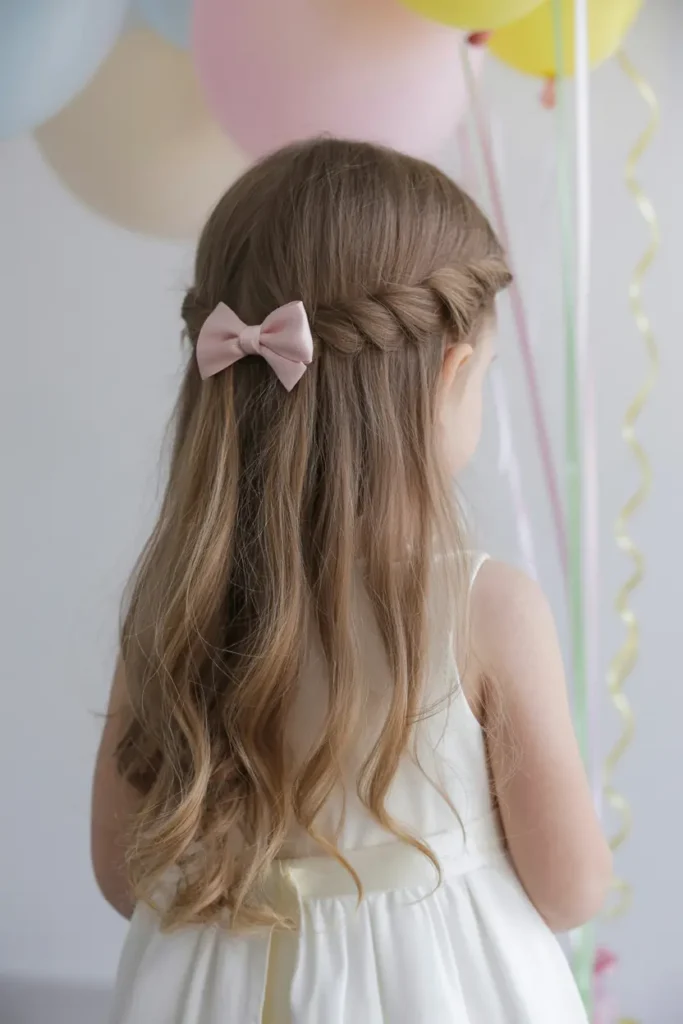 7. Twisted Half Up Hair