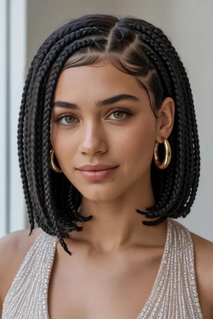 8. Box Braids Bob