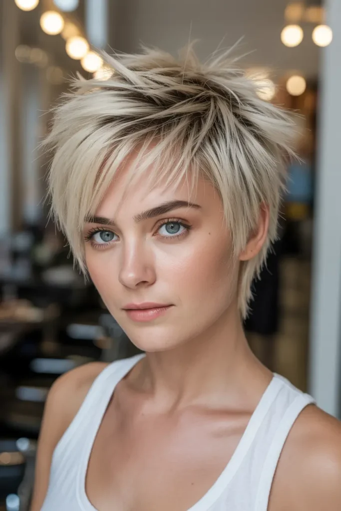 30 Short spiky haircuts for bold edgy hairstyles 8 8. Feathered Spiky Cut