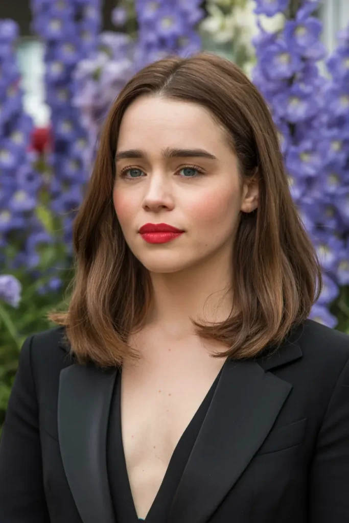 9. Middle Parted Bob