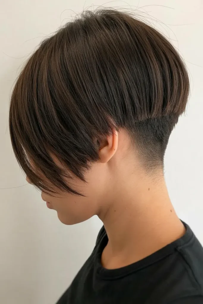 9. Stacked Bob with Undercut