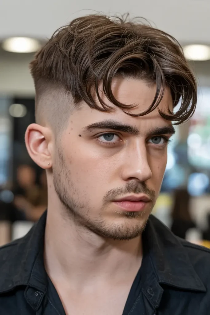 9. Undercut Curtain Mullet
