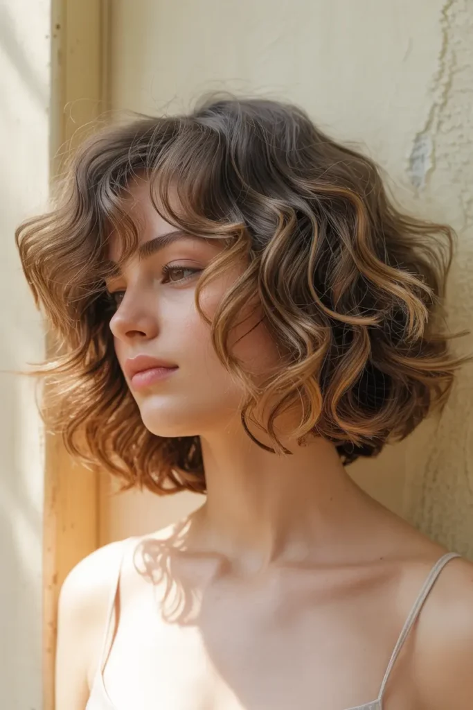 9. Voluminous Boho Bob