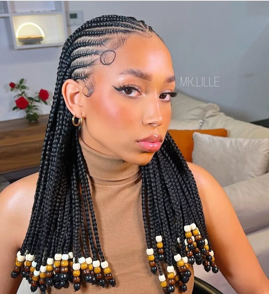 Fulani Braids with Beads