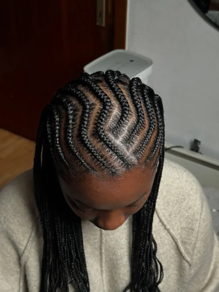 Zig-Zag Fulani Braids