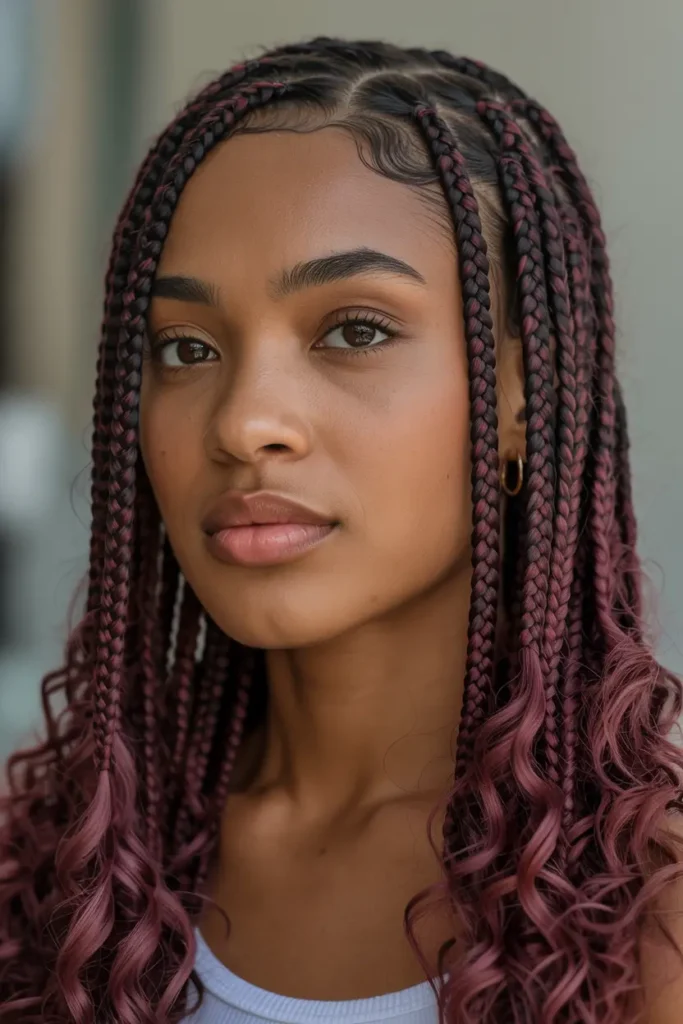 15 Stunning Fulani Braids Hairstyles to Elevate Your Look 29 11. Fulani Braids with Color