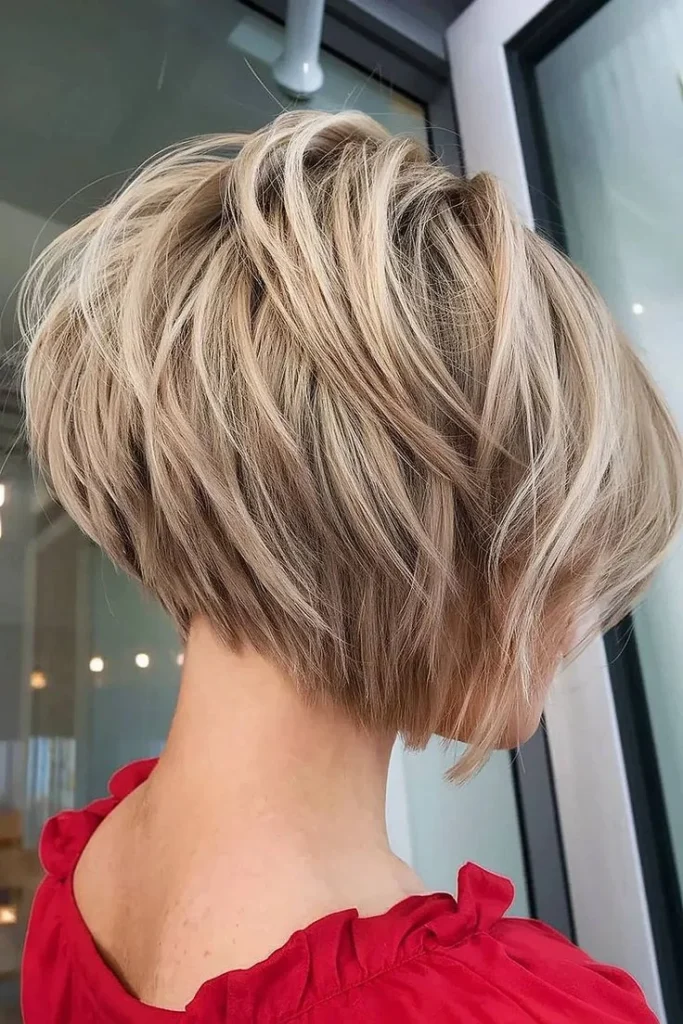 Razored Stacked Bob
