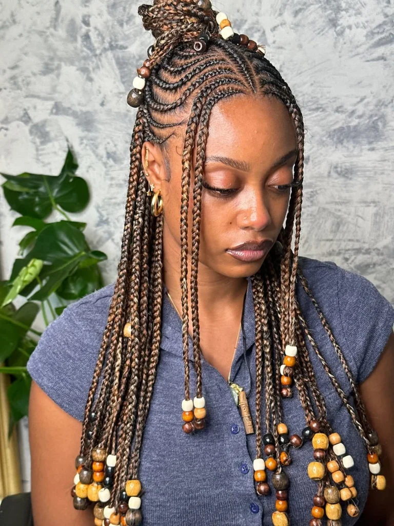 Half-Up Fulani Braids