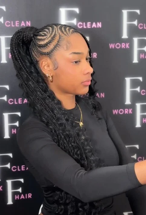 Fulani Braids High Ponytail