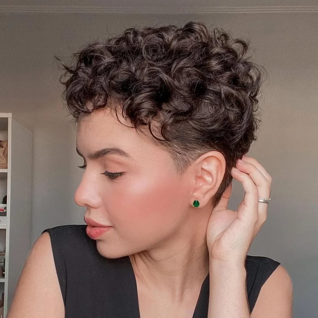 Curly Crop with Fade