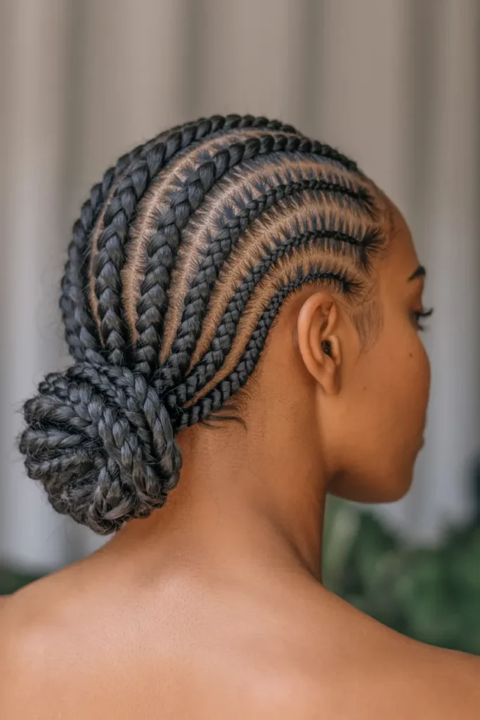15 Stunning Fulani Braids Hairstyles to Elevate Your Look 13 5. Fulani Braids Low Bun