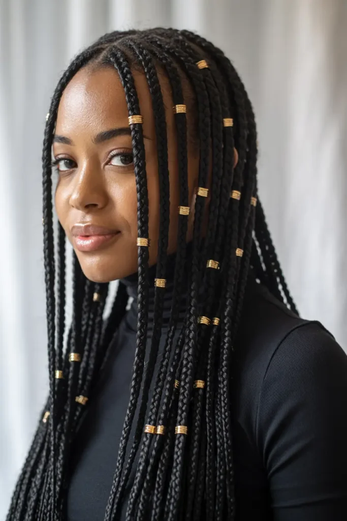15 Stunning Fulani Braids Hairstyles to Elevate Your Look 15 6. Fulani Braids with Cuffs