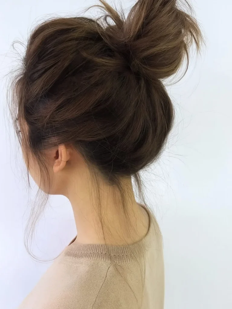 High Messy Bun