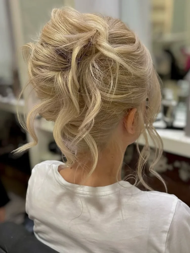 High Messy Bun