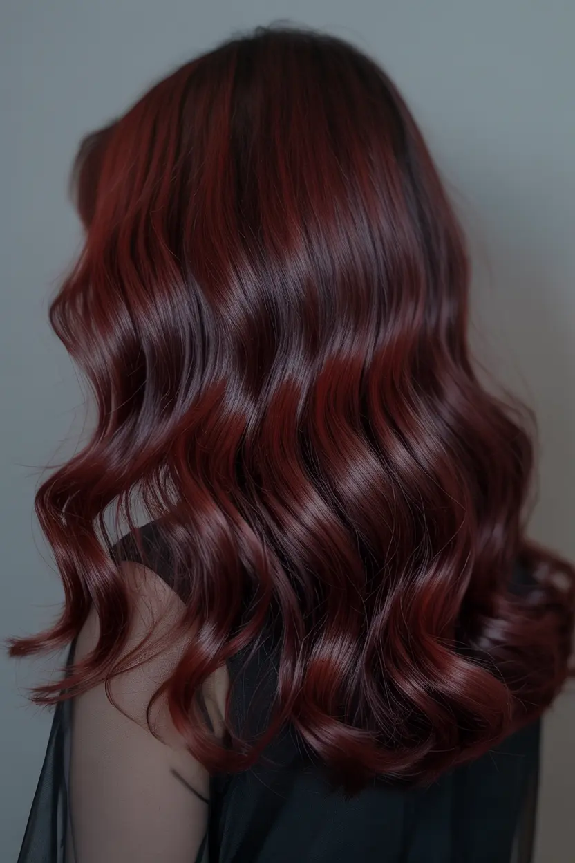 1. Midnight Dark Cherry Red