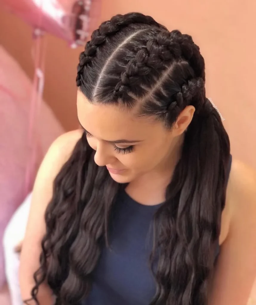 Cornrow Pigtails