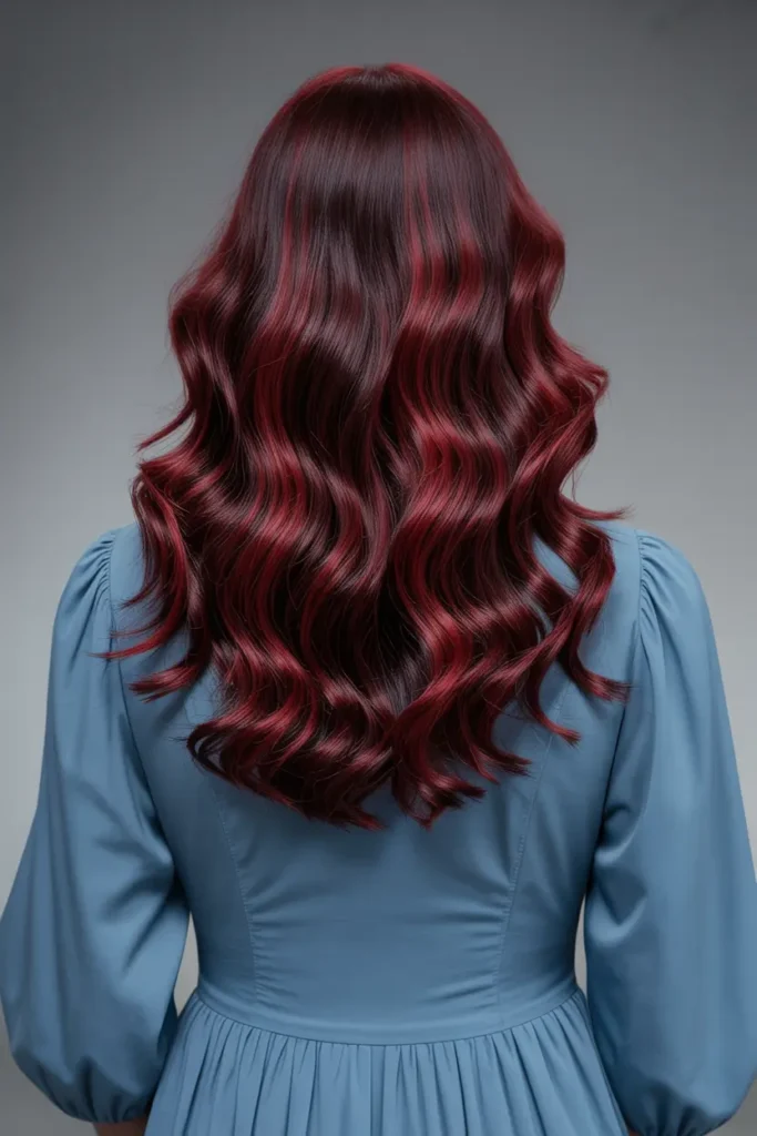 11. Rich Dark Cherry Red with Garnet Accents