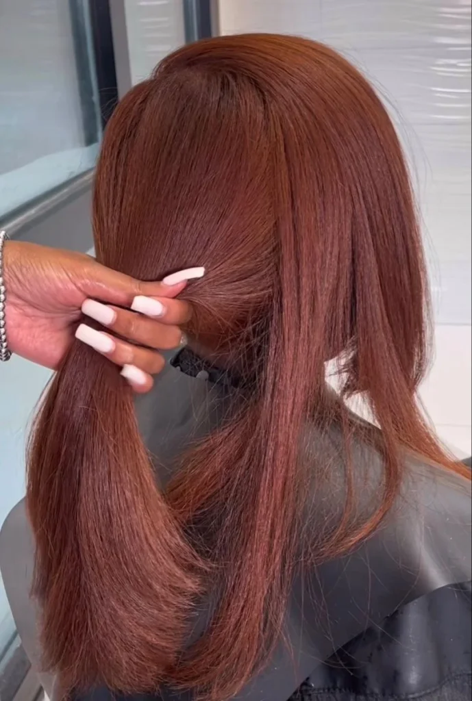 Deep Cherry Red with Auburn Accents