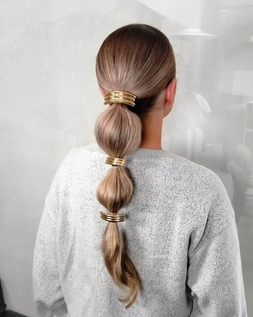 High Bubble Ponytail