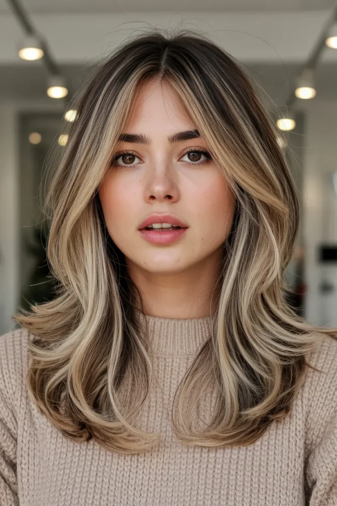 15. Flowy Long Kitty Cut