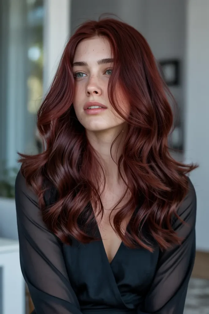 15. Natural Dark Cherry Red Depth